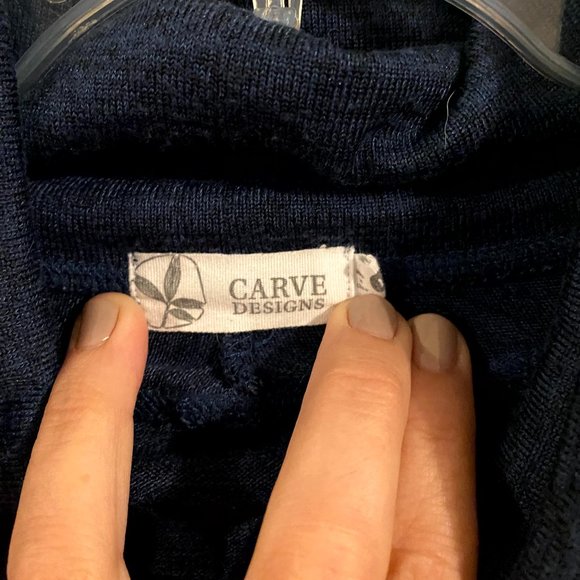 Carve Designs Navy Blue Women's Hoodie - Picture 2 of 6